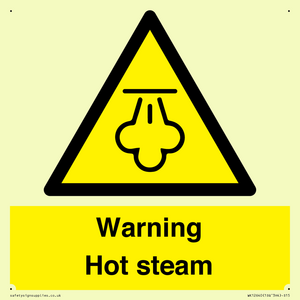 Warning Hot steam